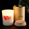 Salutation Vanilla Candles Decorated